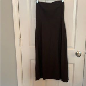 Theory strapless a line midi dress.